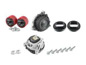 ES#4148271 - 22116787659KT1 - Performance Motor And Transmission Mount Kit - New motor mounts with billet mount inserts and ECS polyurethane transmission mounts - Assembled By ECS - BMW