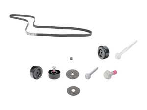ES#4005095 - 99610226050KT1 - 996 / 997.1 / 986 / 987 Accessory Belt Rollers with Accessory Belt Kit - Simple kit to replace your 3 rollers, Accessory Belt, and Hardware - Genuine Porsche - Porsche