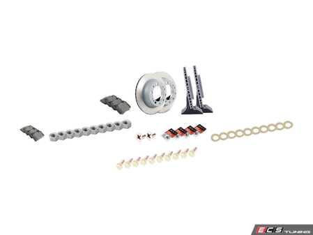 ES#2597618 - 477405083AOEKT1 - Front & Rear Brake Service Kit - Featuring Sebro rotors and Mintex brake pads - Assembled By ECS - Porsche