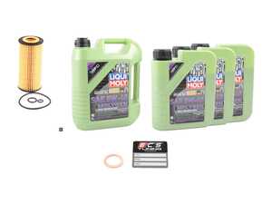 ES#4642894 - 6131800009KT2 - Liqui Moly Molygen Diesel Oil Service Kit (5w-40) - Includes Hengst filter and Liqui Moly Molygen New Generation 229.52 Spec oil - Assembled By ECS - Mercedes Benz