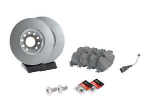 ES#5388374 - 5Q0615301HKT1 - Front Brake Service Kit - (288x25) - Featuring Genuine Rotors, pads, and wear sensors - Genuine Volkswagen Audi - Volkswagen