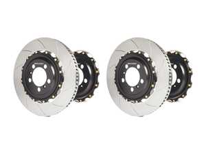 ES#4699648 - a1-031KT - Porsche 996 / 997.1 2-Piece Slotted Front & Rear Rotors  - Featuring Girodisc Front & Rear Slotted 2-Piece Rotors, simply replace the cast iron rotor when needed - Girodisc - Porsche
