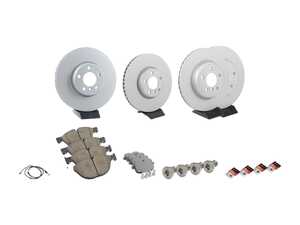 ES#3490740 - 34116851269KT2 - Front & Rear Brake Service Kit - Featuring Zimmermann rotors and Pagid pads - Assembled By ECS - BMW