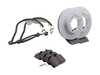 ES#2618904 - 95135104102FPKT1 - Performance Front Brake Service Kit - Featuring Zimmerman Z-Coated rotors and Hawk HPS brake pads - Assembled By ECS - Porsche