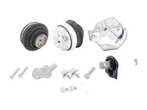 ES#2770932 - 2022404417KT3 - Drivetrain Mount Kit - Includes both Lemforder engine mounts, Lemforder transmission mount, OEM heat shields and hardware - Assembled By ECS - Mercedes Benz