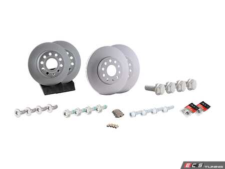 ES#2918700 - 5qd698151KT - Front & Rear Brake Service Kit - Featuring genuine rotors and pads. - Genuine Volkswagen Audi - Volkswagen