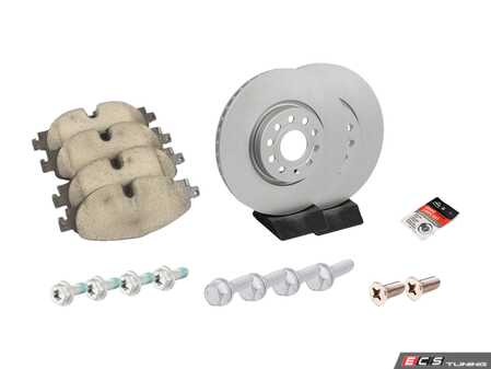 ES#3543544 - 5qd698151FKT1 - Front Brake Service Kit (312x25) - Featuring ECS V5 rotors and ECS DD23 ceramic pads. - Assembled By ECS - Volkswagen