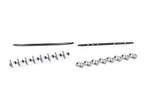 ES#4642573 - 51137331935KT - Roof Railing Install Kit - F55  - Require to drill and mount hardware to the roof top in order to add the factory roof rack base bars - Genuine MINI - MINI