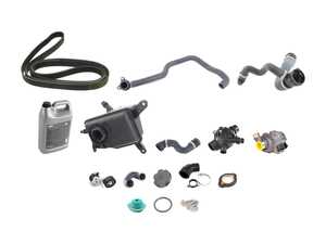 ES#3658994 - 171375429l2ecKT2 - ECS Cooling System Refresh Kit - Level 2 - A more advanced refresh kit - with primary cooling system hoses and accessory belt - Assembled By ECS - BMW