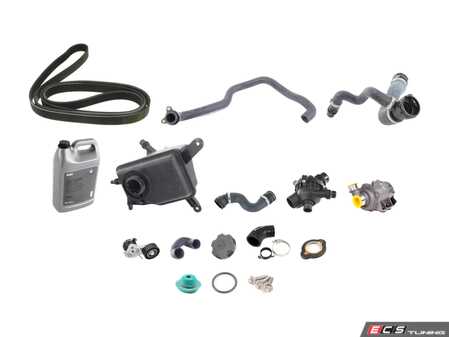 ES#3658994 - 171375429l2ecKT2 - ECS Cooling System Refresh Kit - Level 2 - A more advanced refresh kit - with primary cooling system hoses and accessory belt - Assembled By ECS - BMW