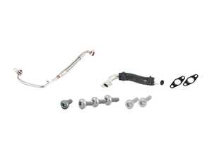 ES#4821241 - 07k145778fKT - Turbo Oil Line Replacement Kit  - Returns oil from the turbocharger to the oil pan - Genuine Volkswagen Audi - Audi