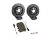 ES#3537678 - 025997ECS0579KT - Performance Rear Brake Service Kit - Featuring ECS V5 Slotted rotors and ECS EP24 Enthusiast Performance pads - Assembled By ECS - Audi