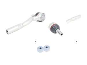 ES#3663530 - 2113302703KT - W211 E55 Outer Tie Rod Kit - Fix that clunk with this All Genuine Mercedes-Benz Component Kit built by ECS - Genuine Mercedes Benz - Mercedes Benz