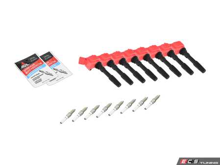 ES#4304870 - 0p29056012KT - Ignition Service Kit  - Everything you need to service your ignition system including OEM spark plugs and red top ignition coils - Assembled By ECS - Audi