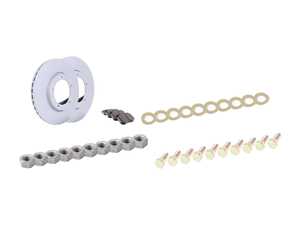ES#2597627 - 477405083AFPKT1 - Performance Front Brake Service Kit - Featuring Zimmerman Z-Coated rotors and Hawk HPS brake pads  - Assembled By ECS - Porsche