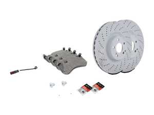 ES#2762442 - 000421201207KT3 - Front Brake Service Kit  - Featuring Genuine Mercedes-Benz Rotors And Pads - Genuine Mercedes Benz - Mercedes Benz