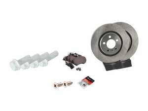 ES#2696305 - 1H0615301A - Front Brake Service Kit - Everything you'll need to service your front brakes - Assembled By ECS - Volkswagen