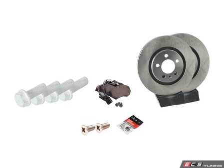 ES#2696305 - 1H0615301A - Front Brake Service Kit - Everything you'll need to service your front brakes - Assembled By ECS - Volkswagen