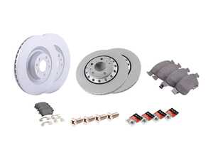 ES#3184333 - 4e0698301pkt2 - Front & Rear Economy Brake Service Kit - Featuring Zimmerman rotors and Textar brake pads - Assembled By ECS - Audi