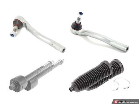ES#4846366 - 1643301103KT - Steering Tie Rod Refresh Kit - Featuring Lemforder Inner & Outer Tie Rods with steering rack boots. - Lemforder - Mercedes Benz