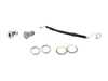 ES#3177558 - 8e1422893djkt1 - Power Steering Pressure Hose Service Kit - Connects the power steering pump to the steering rack - Includes banjo bolts and sealing washers - Assembled By ECS - Audi