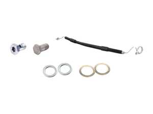 ES#3177558 - 8e1422893djkt1 - Power Steering Pressure Hose Service Kit - Connects the power steering pump to the steering rack - Includes banjo bolts and sealing washers - Genuine Volkswagen Audi - Audi