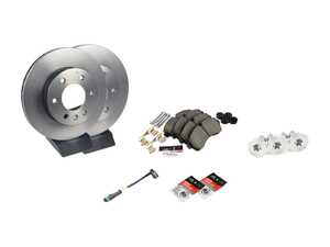 ES#4643367 - 9104210000070KT2 - Front Brake Service Kit - Featuring ECS V5 rotors and Brembo Ceramic pads - Assembled By ECS - Mercedes Benz