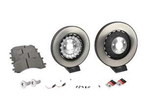 ES#5386476 - 4M0615301BMKT2 - Front Brake Service Kit - 4M Audi SQ7/SQ8 (400x38) - Featuring Genuine Audi Rotors, pads, and wear sensors - Genuine Volkswagen Audi - Audi