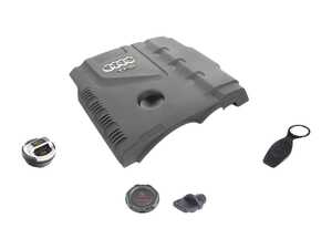 ES#3682381 - 06c103485nkt2KT - Engine Bay Refresh Kit  - Restore your vehicles engine bay with a new carbon fiber engine cover, with a R8 oil and coolant cap! - Assembled By ECS - Audi
