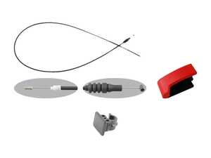 ES#2765783 - 1248800320KT1 - Hood Release Kit  - Includes Everything Needed to refresh the hood release handle and cables - Assembled By ECS - Mercedes Benz