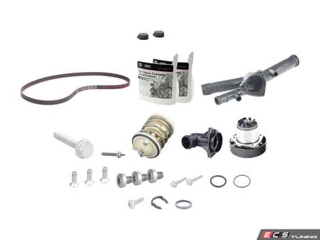 ES#4840169 - 03H121008M2KT - Water Pump And Thermostat Kit  - Includes Water Pump, Thermostat, Coolant, Belt, And Hardware - Genuine Volkswagen Audi - Volkswagen