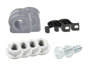 ES#3660513 - 1j0411314acktKT - Front Sway Bar Installation Kit  - Includes brackets, bushings, & all necessary hardware to properly install a new sway bar. - Assembled By ECS - Audi