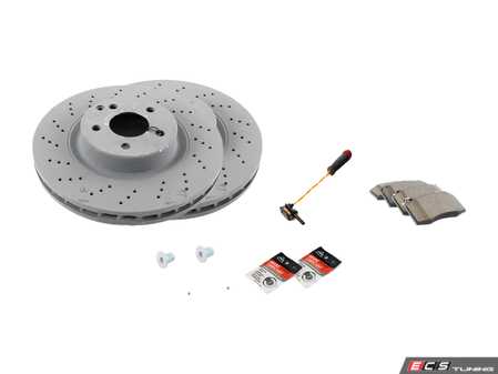 ES#2762574 - 0054209520KT - Front Brake Service Kit  - Featuring Genuine Mercedes-Benz Rotors And Pads - Genuine Mercedes Benz - Mercedes Benz