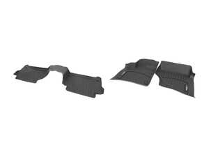 ES#2986463 - 44151-1-2KT - Front & 2nd Row FloorLiner DigitalFit - Black - Laser measured for perfect fitment and ultimate protection against moisture and debris - WeatherTech - Audi
