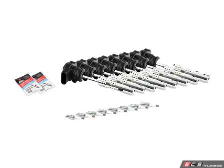 ES#2538980 - 07K905715F - Ignition Service Kit - Includes eight NGK spark plugs and eight Karlyn ignition coil packs - Assembled By ECS - Audi