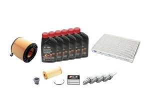 ES#4821600 - 8w0133843cKT - 40k Service Kit - This kit feature genuine, cabin filter, intake filter, 5w-40 Oil, oil filter, drain plug, and spark plugs - Genuine Volkswagen Audi - Audi