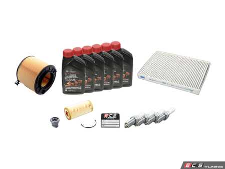 ES#4821600 - 8w0133843cKT - 40k Service Kit - This kit feature genuine, cabin filter, intake filter, 5w-40 Oil, oil filter, drain plug, and spark plugs - Genuine Volkswagen Audi - Audi