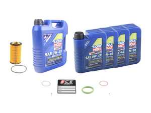ES#4642980 - 996107225531KT - Liqui Moly Synthoil Oil Service Kit (0w-40) - Includes Hengst filter and Liqui Moly Synthoil Energy A40 Spec oil - Assembled By ECS - Porsche