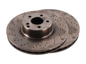 ES#2576012 - 2204211112KT2 -            Front Brake Rotors - Pair - Does not include new rotor securing screws - Zimmermann - Mercedes Benz