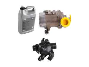 ES#3659091 - 115175869251KT - Water Pump And Thermostat Kit - Everything you need to replace your water pump and thermostat with OE BMW components. - Genuine BMW - BMW
