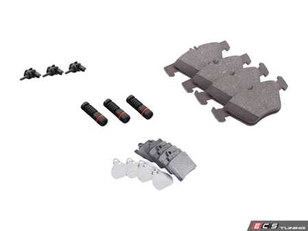 ES#2770392 - 0034202920KT3 - Front & Rear Brake Pad Kit - Featuring ATE Pads - Assembled By ECS - Mercedes Benz