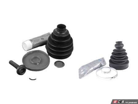 ES#2762463 - 8E0498203Dkt - front CV Joint Refresh Kits - Complete refresh kit including hardware, boots, clamps, and grease - Assembled By ECS - Audi