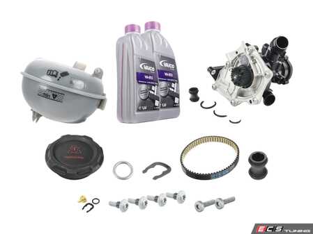 ES#3663919 - 06a919501akt1KT - Cooling System Refresh Kit - Level 2 - Replace your thermostat, temp sensor, and expansion tank after performing a proper coolant system flush! - Assembled By ECS - Audi