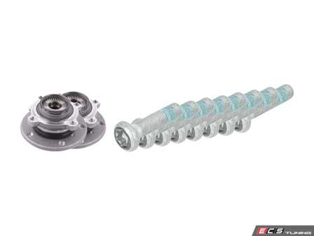 ES#3194741 - 31206876844KT1 - Front Wheel Bearing Kit - With Hardware - Includes wheel hubs for both the left and right side. - Genuine BMW - BMW