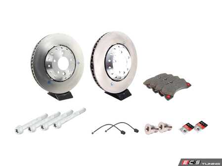 ES#2602552 - 95835140350FOKT - Front Brake Service Kit - Featuring genuine Porsche rotors and Textar brake pads - Assembled By ECS - Porsche