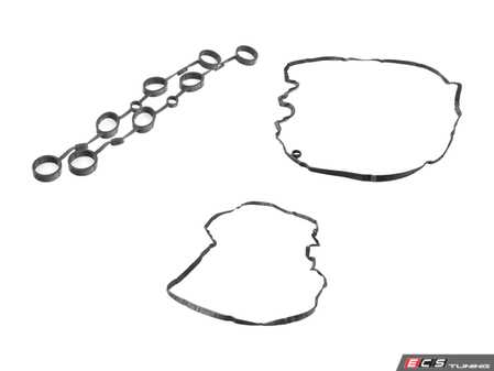 ES#3648557 - 94810593103KT2 -  Valve Cover Gasket Kit - Includes left, right, and inner valve cover gaskets - Assembled By ECS - Porsche