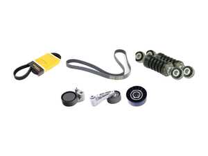 ES#3658420 - 11287636367KT - Accessory Belt Service Kit - Utilizes high quality aftermarket components - Assembled By ECS - BMW