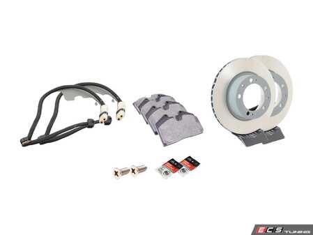 ES#2618954 - 95135204102ROKT1 - Rear Brake Service Kit - Featuring Sebro rotors and Mintex brake pads - Assembled By ECS - Porsche