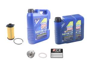 ES#4643133 - 9A210722500KT9 - Liqui Moly Synthoil Oil Service Kit (0w-40) - Includes Hengst filter and Liqui Moly Synthoil Energy A40 Spec oil - Assembled By ECS - Porsche