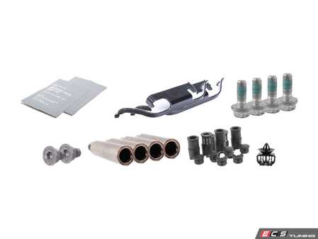 ES#2593032 - 34111154979KT - Rear Pad And Rotor Installation Kit - Includes everything to install new rear brakes including guide bolts and bushings  - Genuine BMW - BMW